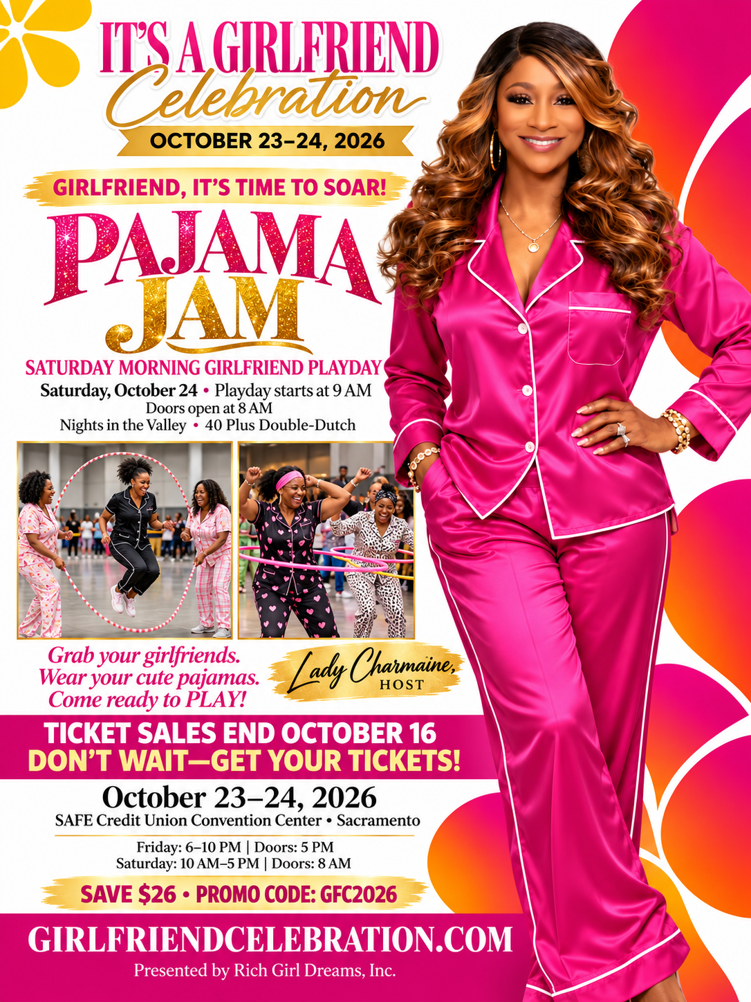 It's a Girlfriend Celebration 2026 — Lady Charmaine and the Pajama Jam Girlfriend Playday