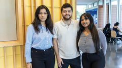 Senara Millawabandara at right with Data Pigeon co-founders