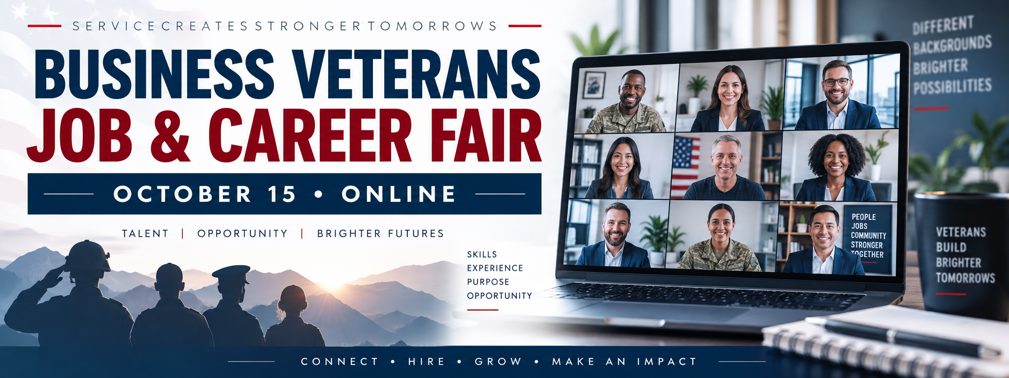 Online Business Veterans Job and Career Fair on October 15